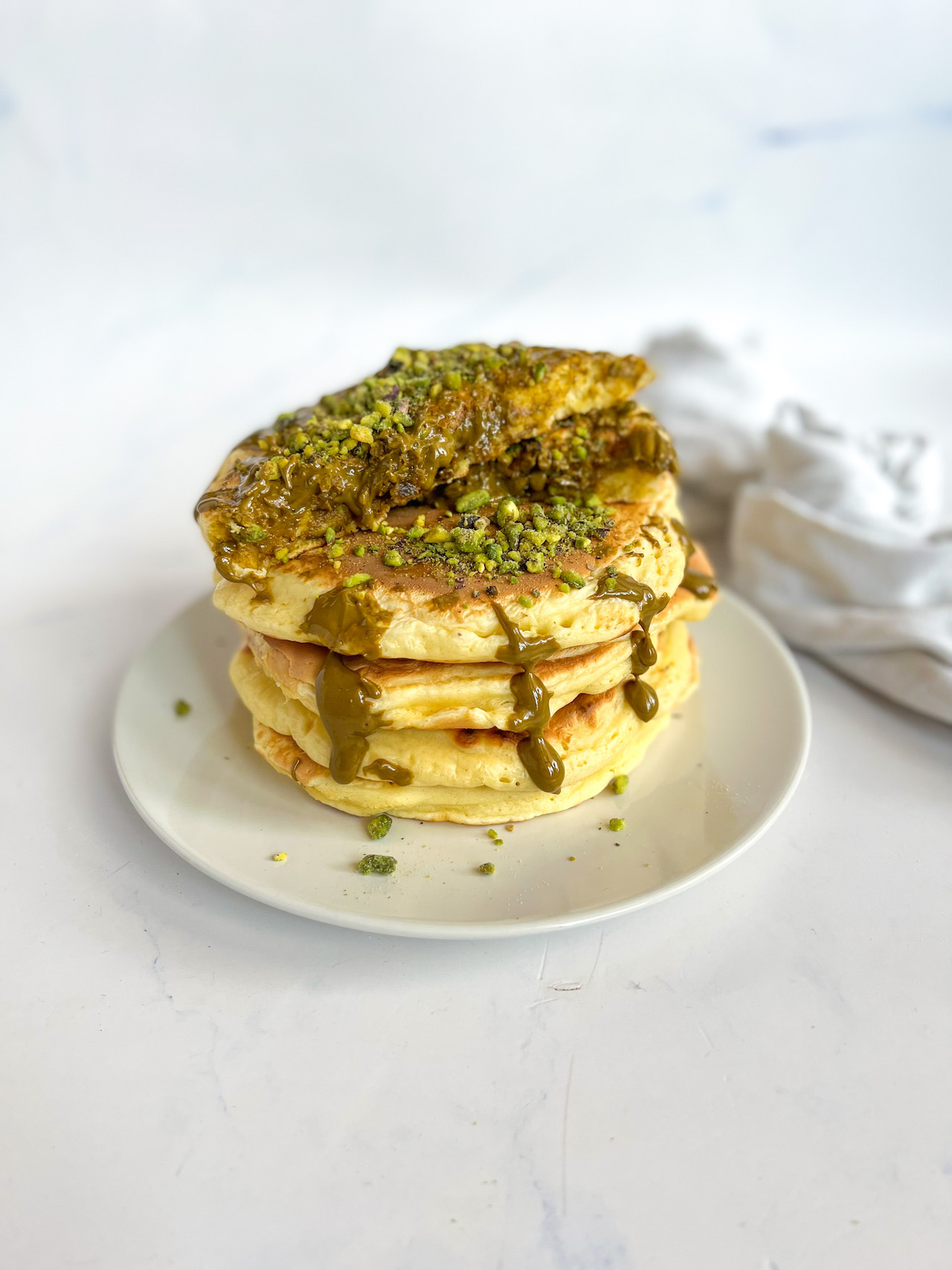 Pancakes Cuore Di Pistacchio - Dolci Senza Burro